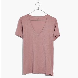 {Madewell} V-Neck Pocket Tee